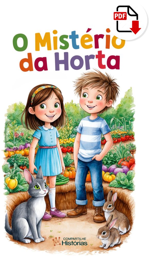 Livro infantil em PDF - O Mistério da Horta