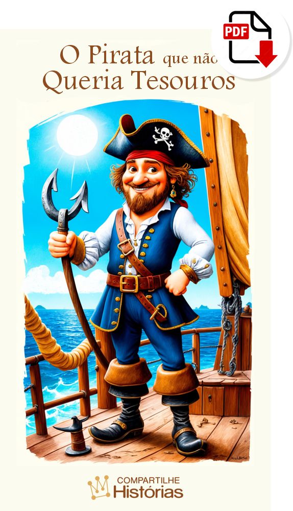 Livro infantil em PDF - O Pirata que Não Queria Tesouros