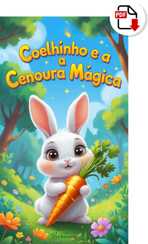Livros infantis em PDF - Coelhinho e a Cenoura Mágica