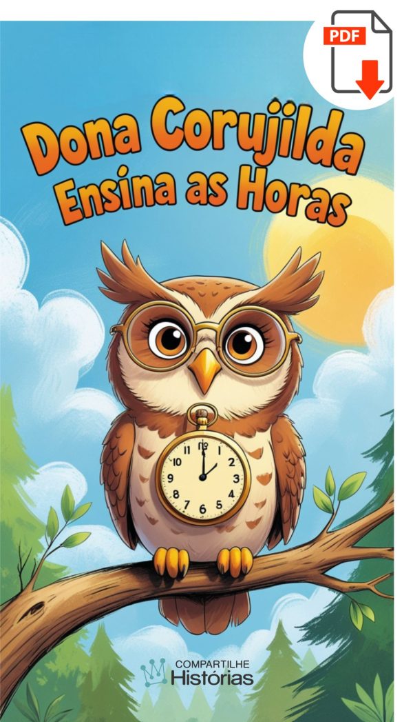 livro infantil PDF | Dona Corujilda Ensina as Horas