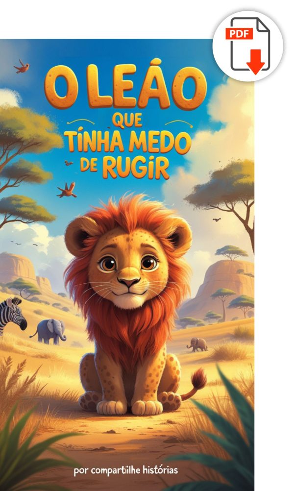 O leão que tinha medo de rugir livro infantil em pdf
