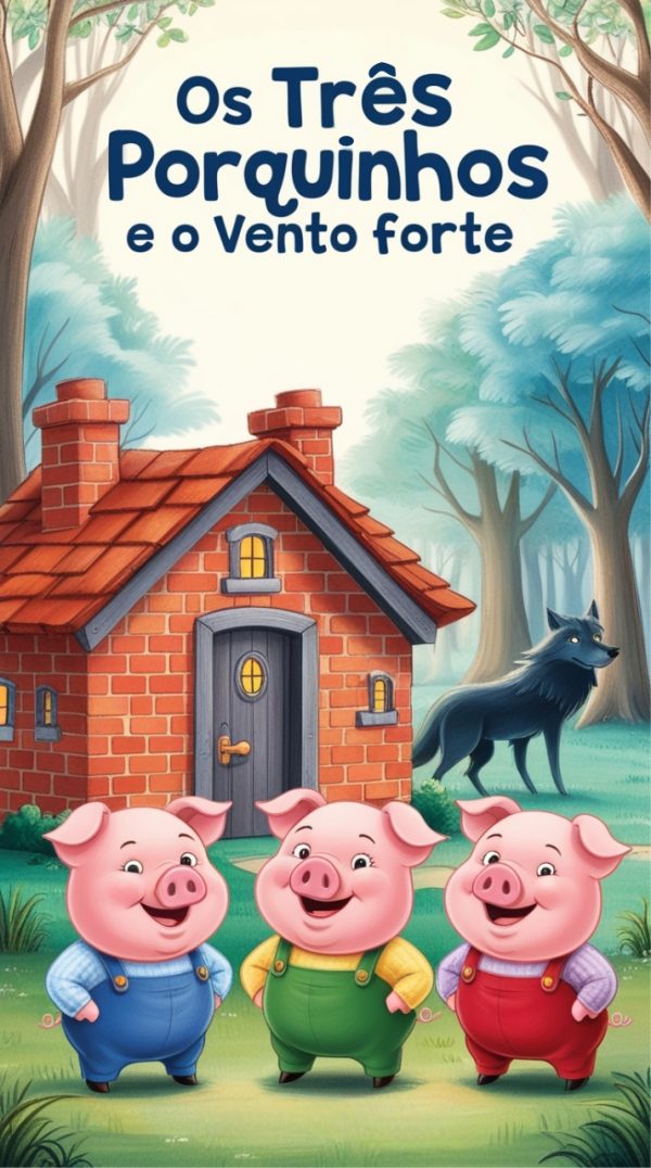Os Três Porquinhos e o Vento Forte, Livro Infantil em PDF