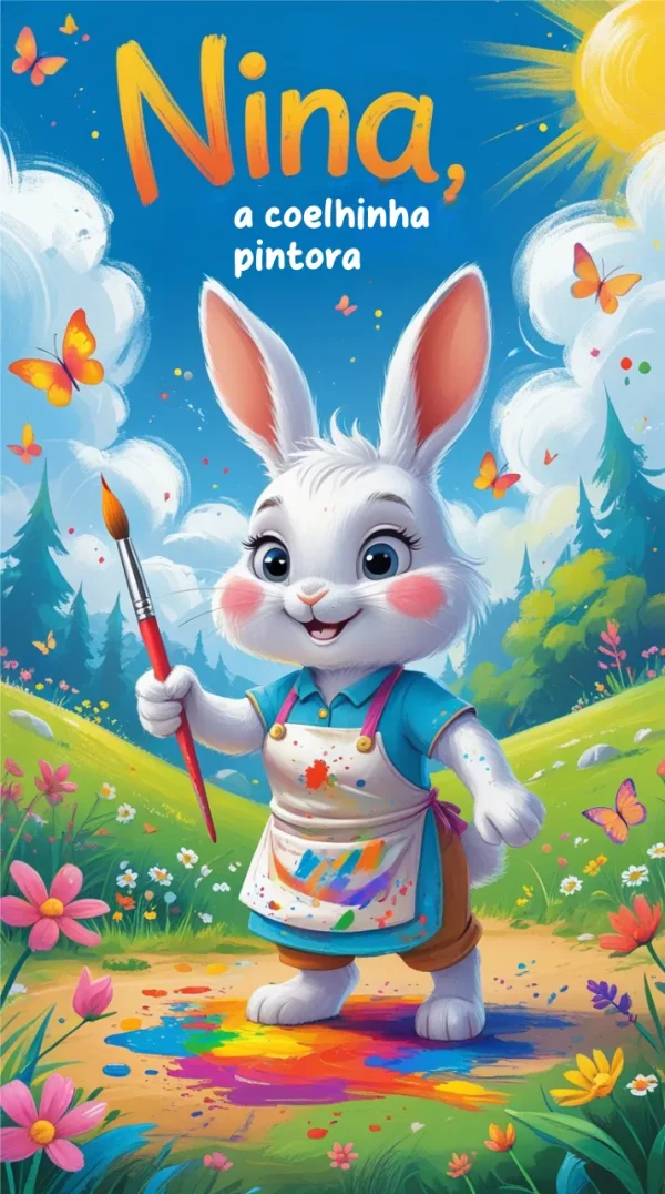 livrinho infantil em pdf - Nina, a Coelhinha Pintora